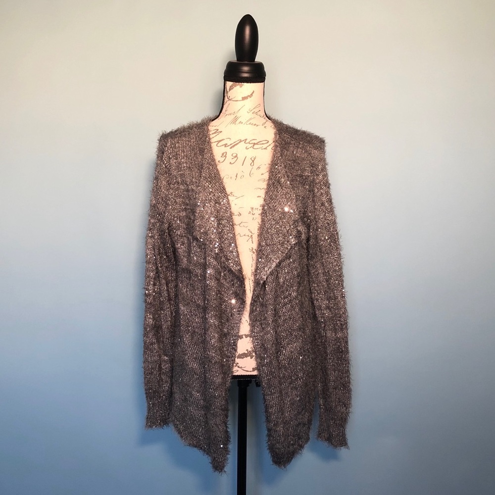 NYC Soft Grey Sparkle Sweater